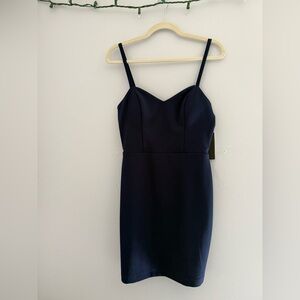 City Studio Navy Blue Mini Dress